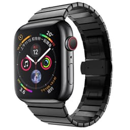 image-Suitable for apple watch7 6 stainless steel metal strap Apple watch butterfly buckle chain iWatch bracelet