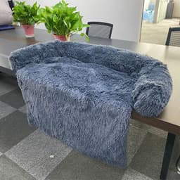 image-Amazon Explosion Plush Blanket Doghouse Sofa Cushion Doghouse Cushion One-piece Pet Kennel Removable and Washable Dog Bed
