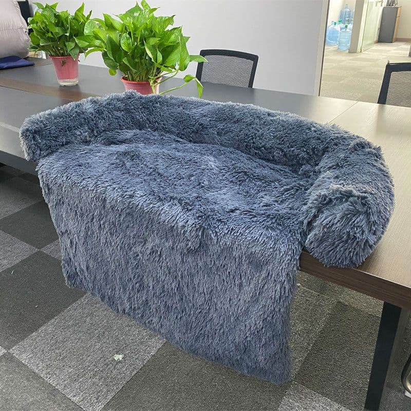 image-Amazon Explosion Plush Blanket Doghouse Sofa Cushion Doghouse Cushion One-piece Pet Kennel Removable and Washable Dog Bed