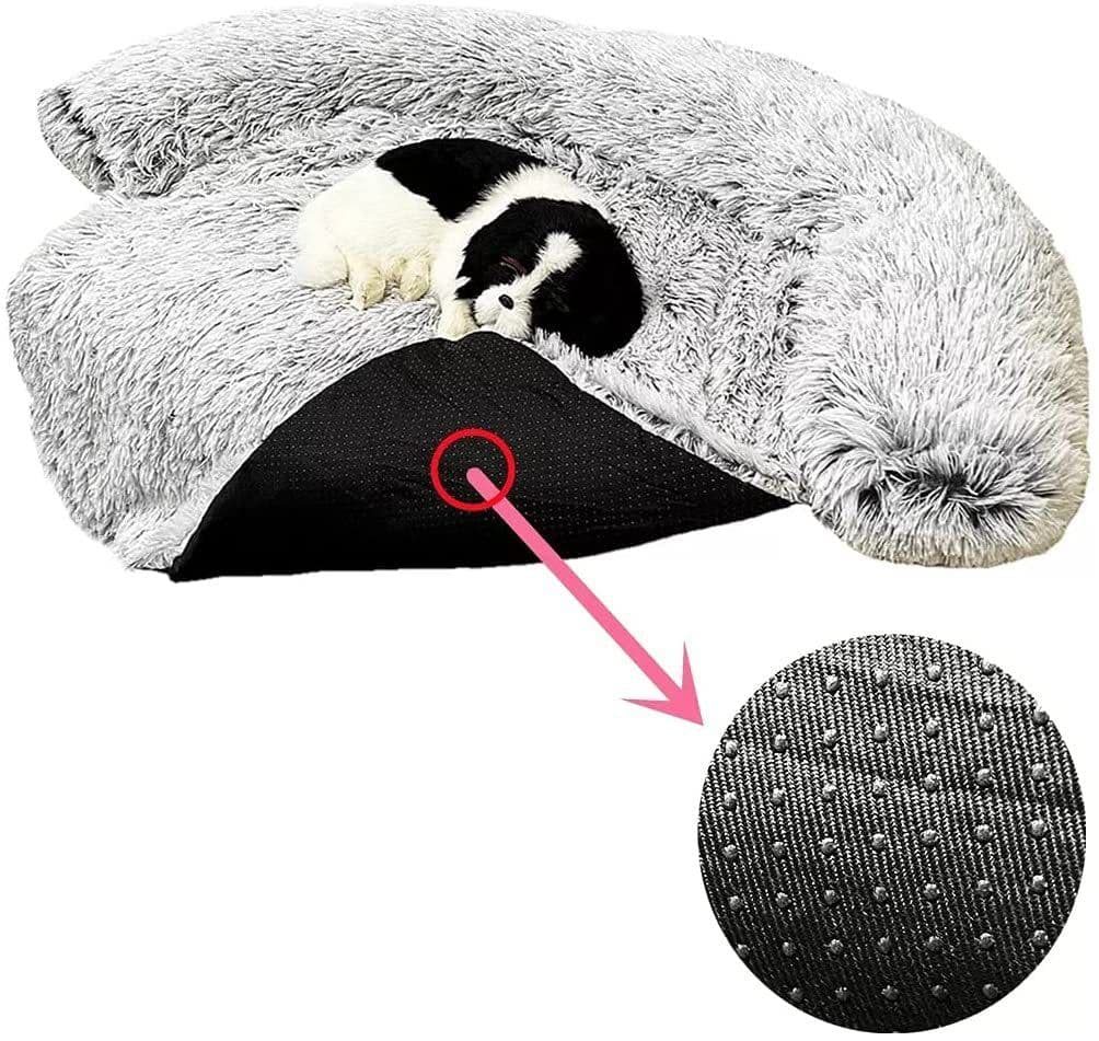 image-Amazon Explosion Plush Blanket Doghouse Sofa Cushion Doghouse Cushion One-piece Pet Kennel Removable and Washable Dog Bed