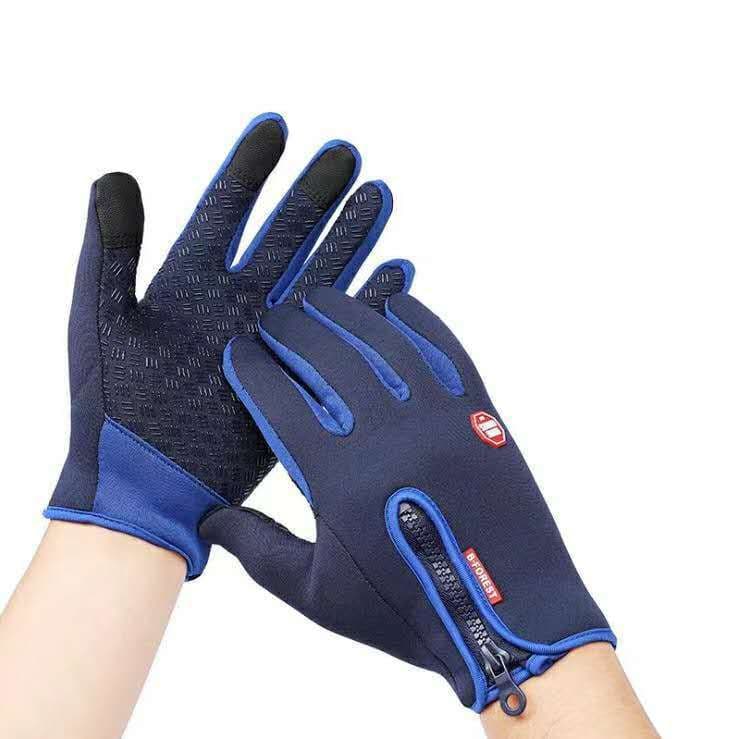 image-Cycling waterproof gloves touch screen windproof gloves outdoor sports men and women warm autumn and winter mountaineering ski gloves