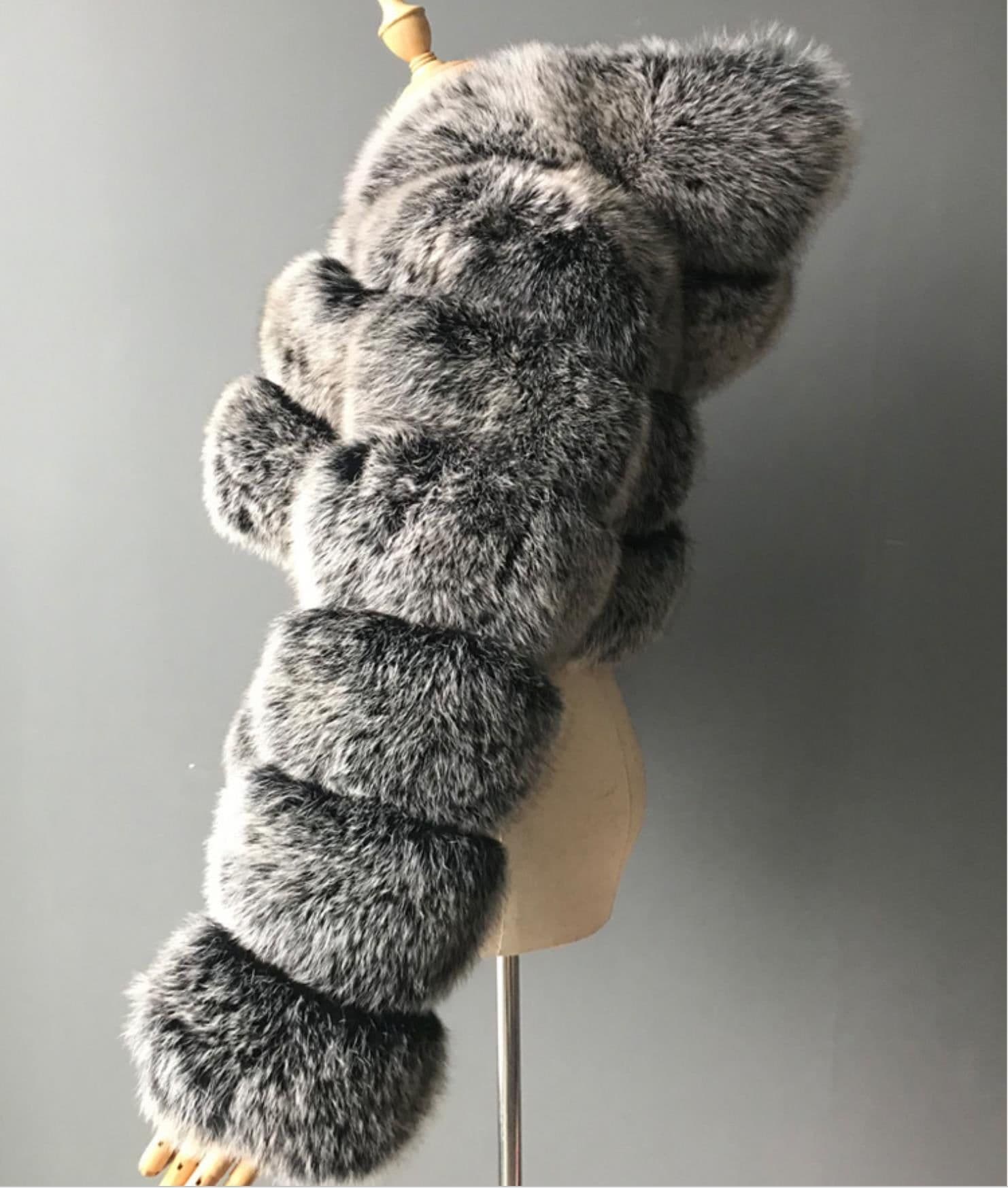 image-Factory wholesale foreign trade wish European and American short solid color plush hooded coat faux fur autumn and winter warm jacket