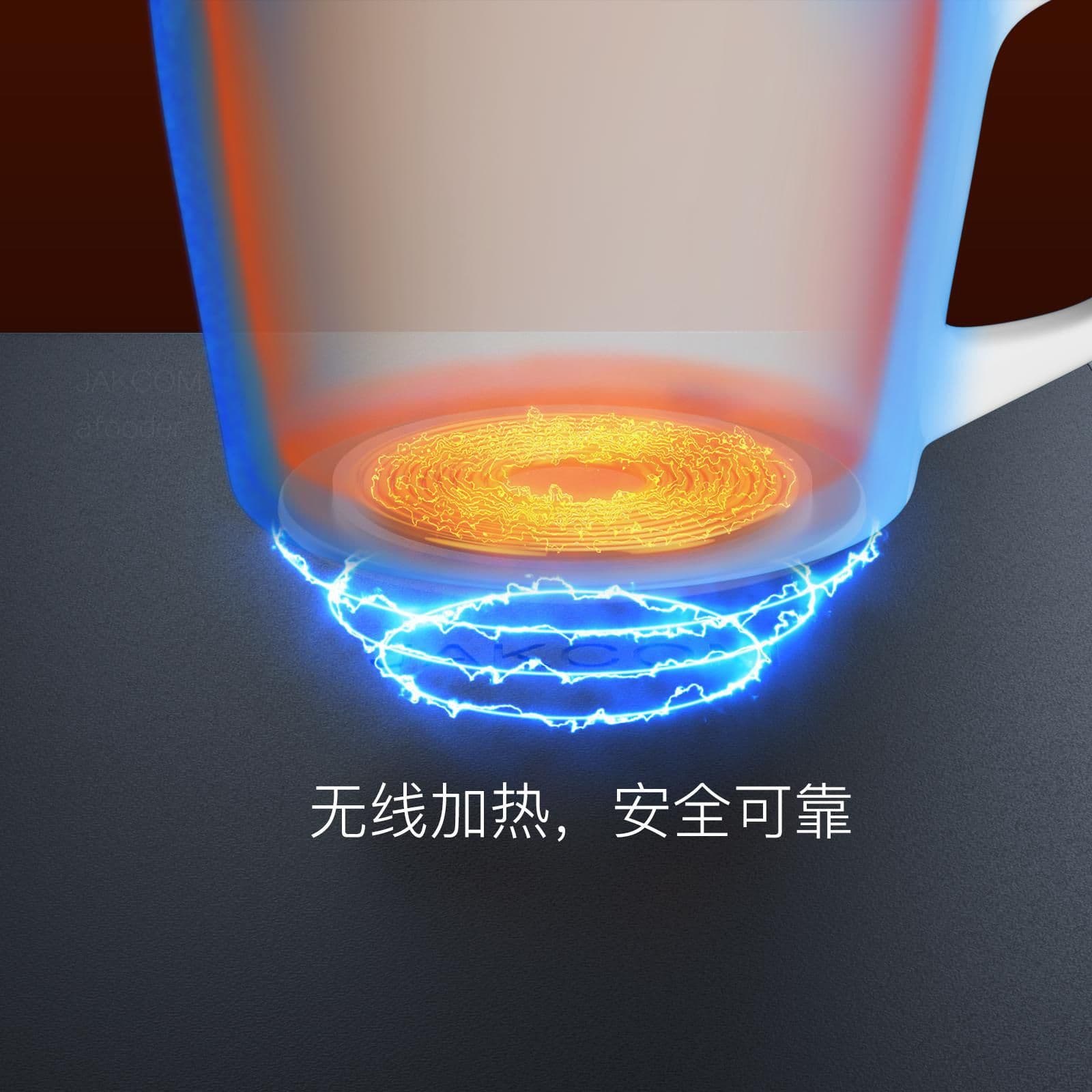 image-MC3 wireless charging heating mouse pad mobile phone charger 15W