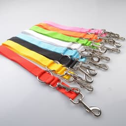 image-Manufacturers really supply wholesale dogs with one lead two double head leash mini dog polyester leash dog leash Amazon