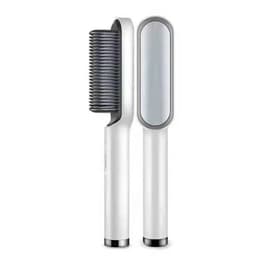 image-Electric splint female straightening hair comb, straight and curling dual-use straight board clip bangs curling iron small ironing board straight hair comb