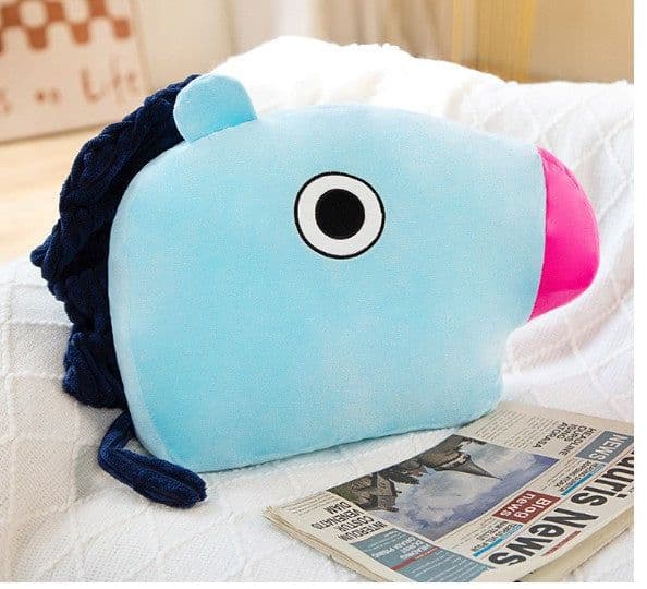 image-BTS New Cartoon Pillow Cushion PongPong Plush Cushion Pillow