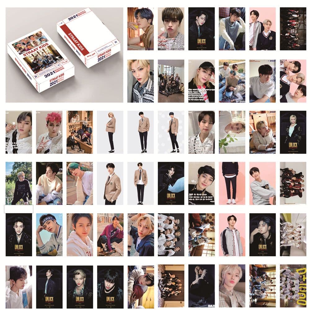image-LOMO card 2021 cross-border Korean combination GOT7 STRAYKIDS TWICE NCT127 BE 54