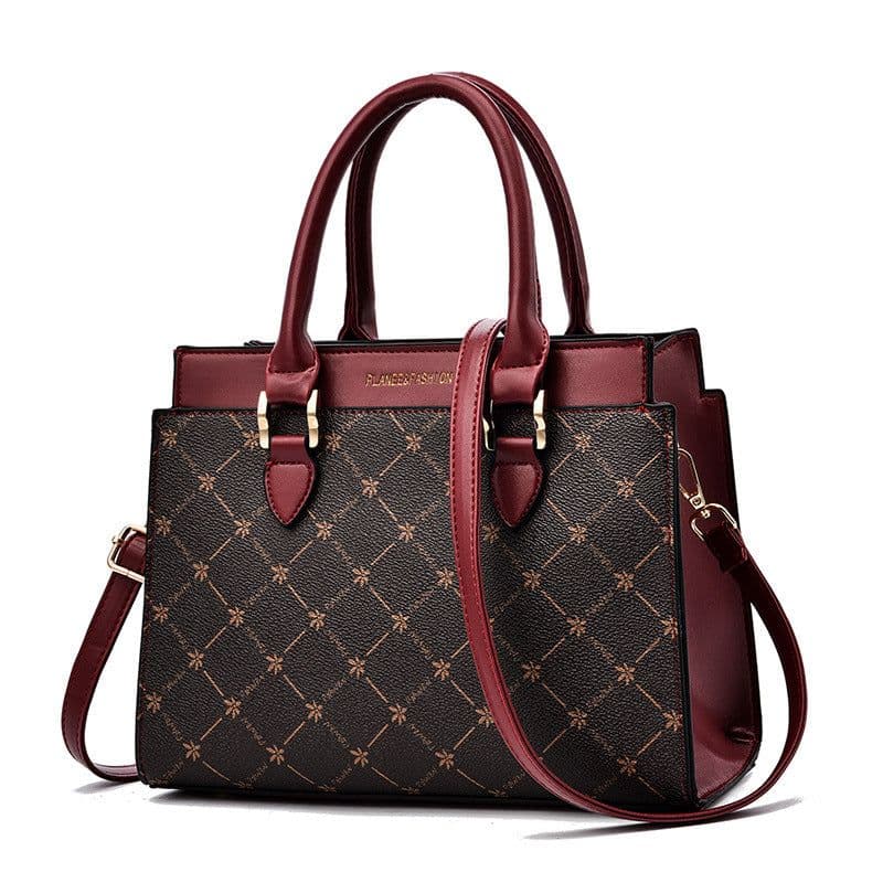 image-Handbag female bag 2021 new middle-aged lady bag fashionable atmosphere large-capacity messenger mother bag delivery