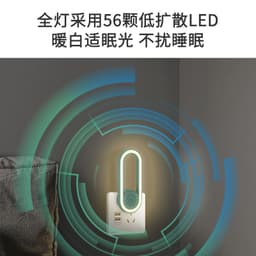 image-2021 New Product Ultrasonic Mosquito Repellent Insect Repellent Mouse Repellent Physical Home Amazon Cross-border Ultrasonic Night Light