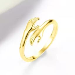 image-Korean fashion small fresh wild temperament loving embrace couple opening adjustable ring factory spot wholesale