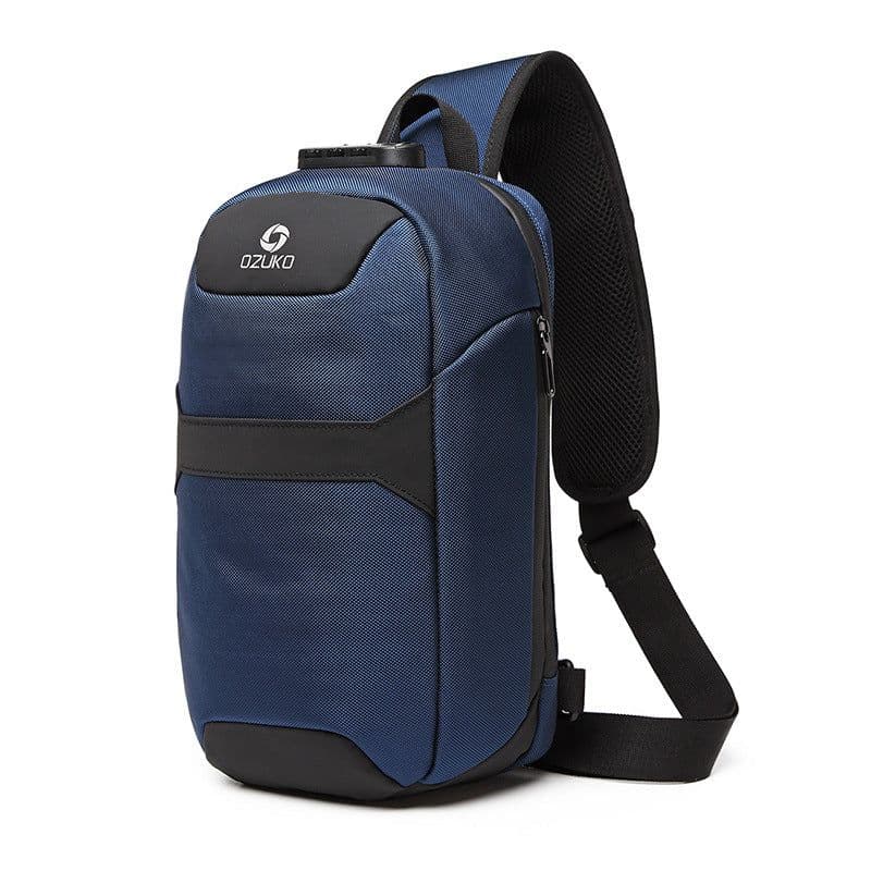 image-ozuko new usb chest bag men's anti-theft chest bag waterproof oxford cloth men's bag shoulder messenger bag men