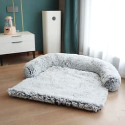 image-Amazon Explosive Plush Pet Sofa Nest Dog Nest Cat Nest Sofa Mattress Pet Sleeping Nest Wholesale