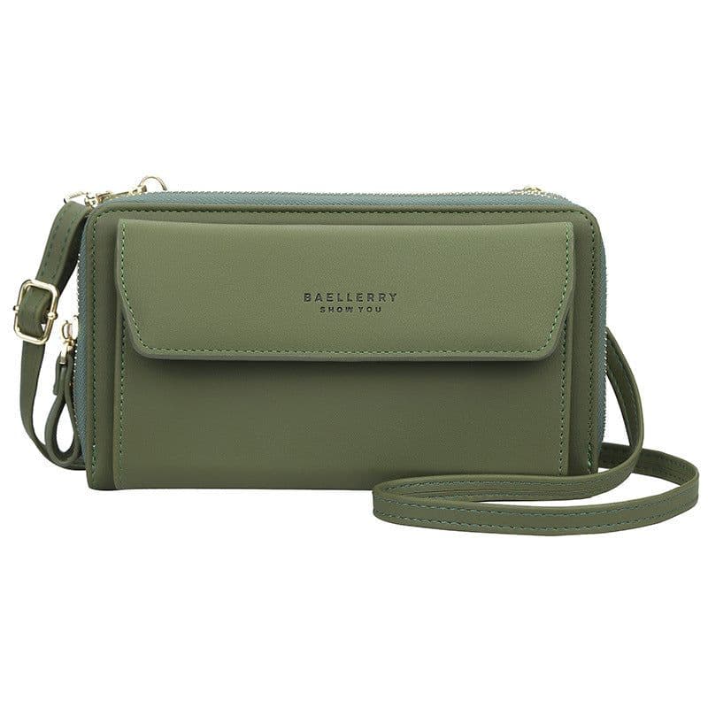 image-Ms. baellerry messenger bag Korean summer fashion shoulder bag wild large-capacity double zipper mobile phone bag
