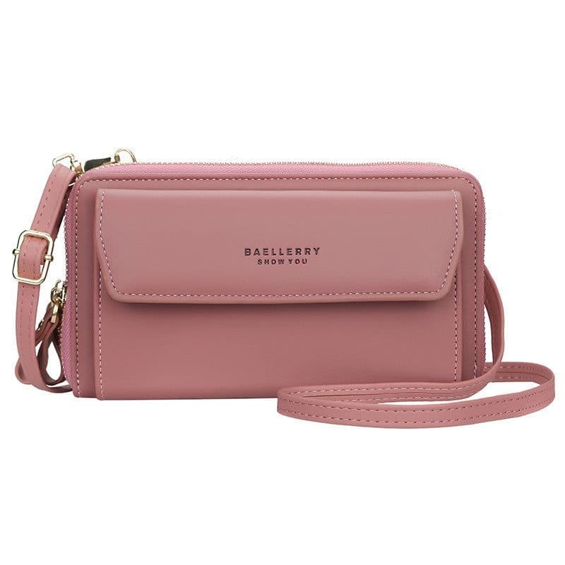 image-Ms. baellerry messenger bag Korean summer fashion shoulder bag wild large-capacity double zipper mobile phone bag