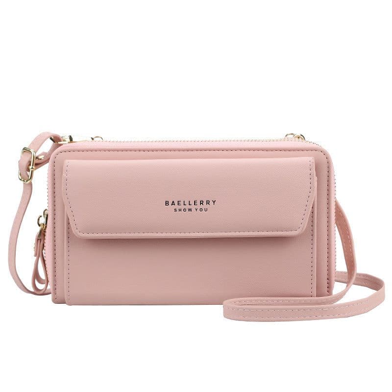 image-Ms. baellerry messenger bag Korean summer fashion shoulder bag wild large-capacity double zipper mobile phone bag