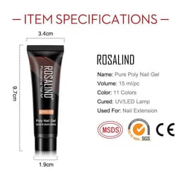 image-Amazon 6PCS extension gel package nail crystal extension fluid set phototherapy nail polish poly nailgel