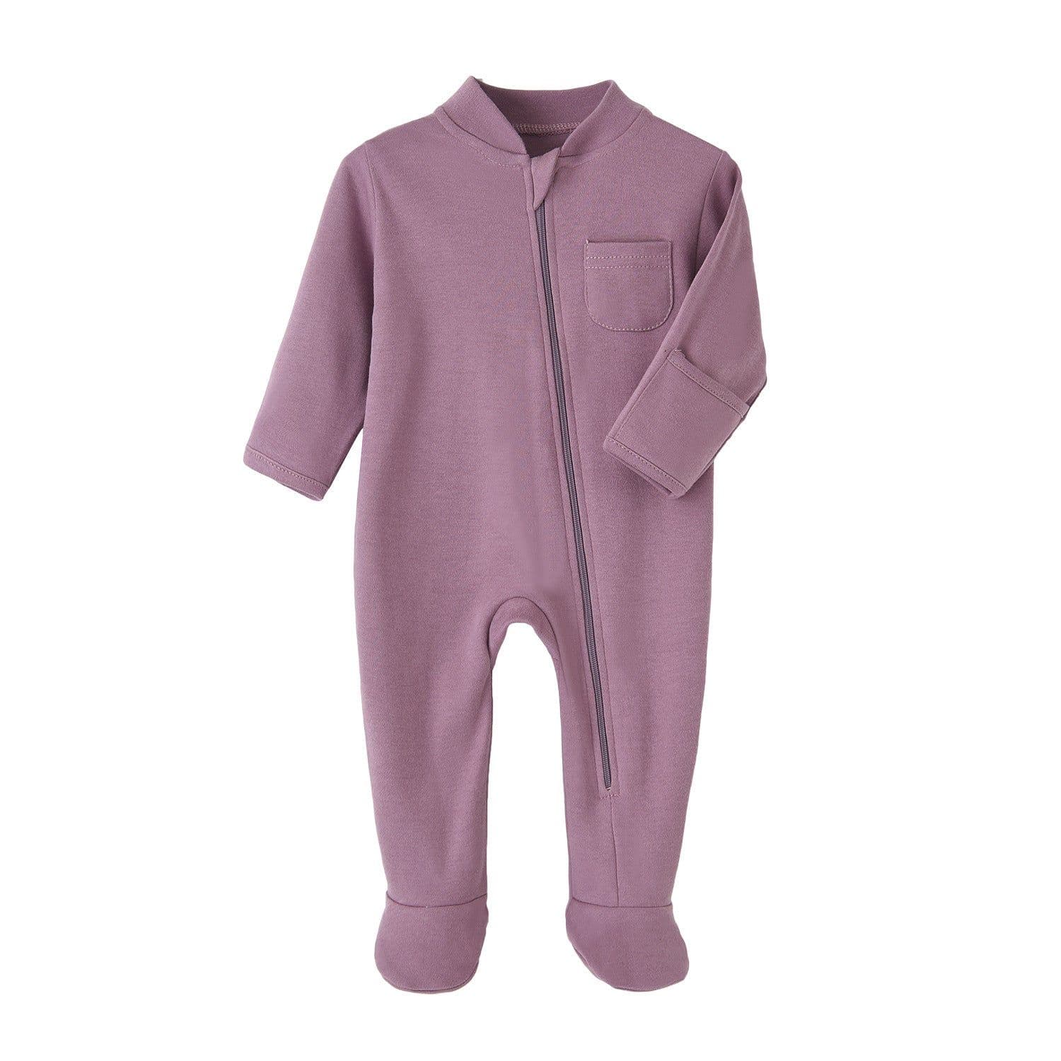 image-Baby Onesies Spring and Autumn Zipper Long Climb Newborn Clothes Long Sleeve Baby Onesies Baby Clothes Rompers