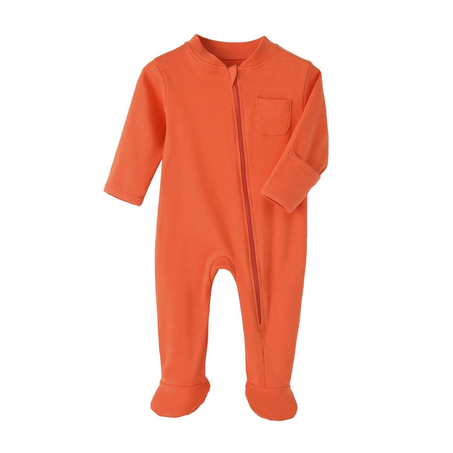 image-Baby Onesies Spring and Autumn Zipper Long Climb Newborn Clothes Long Sleeve Baby Onesies Baby Clothes Rompers