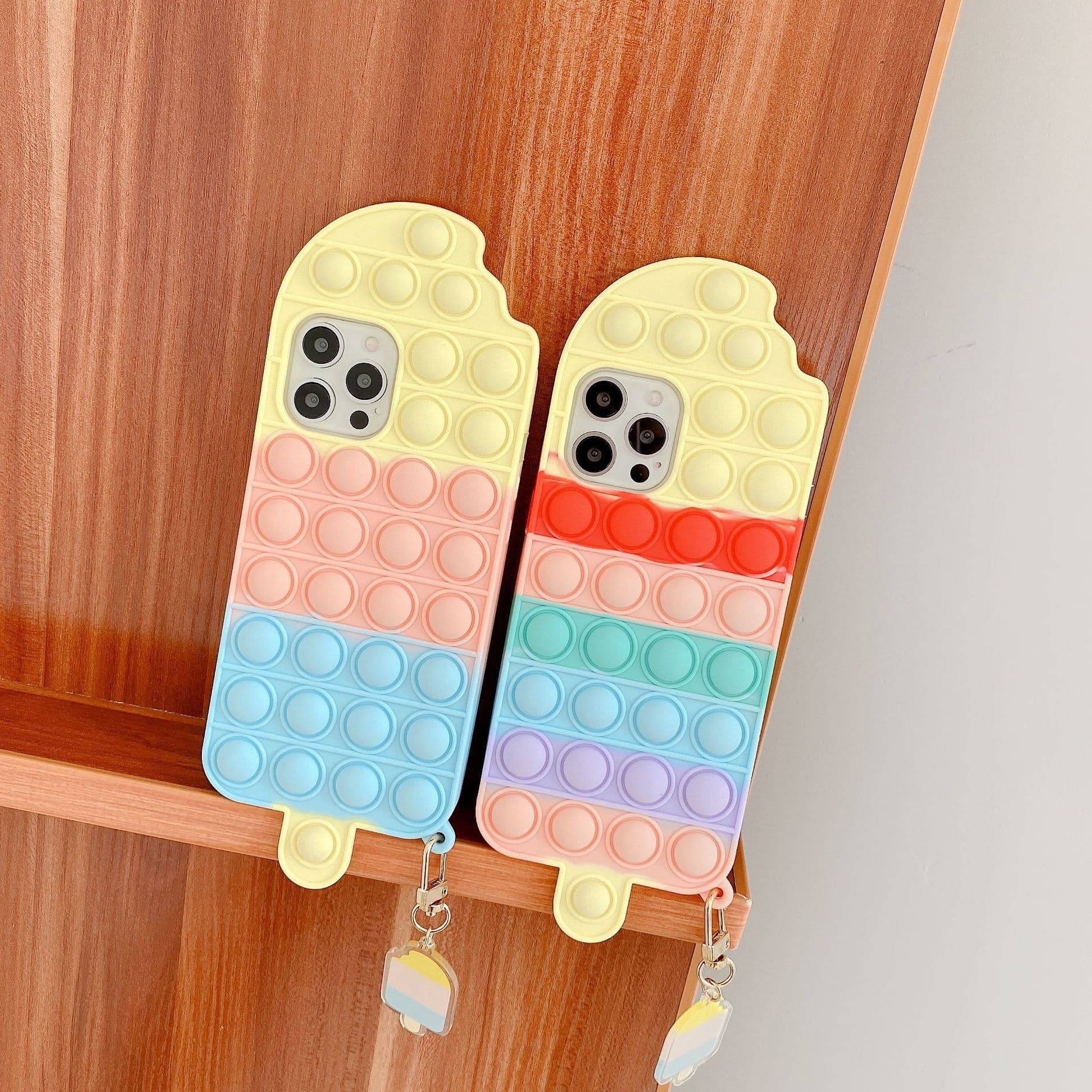 image-Suitable for iphone12pro max mobile phone shell XR Rainbow Silicone Apple 11 Popsicle Rodent Pioneer Protective Cover 7