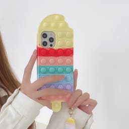 image-Suitable for iphone12pro max mobile phone shell XR Rainbow Silicone Apple 11 Popsicle Rodent Pioneer Protective Cover 7
