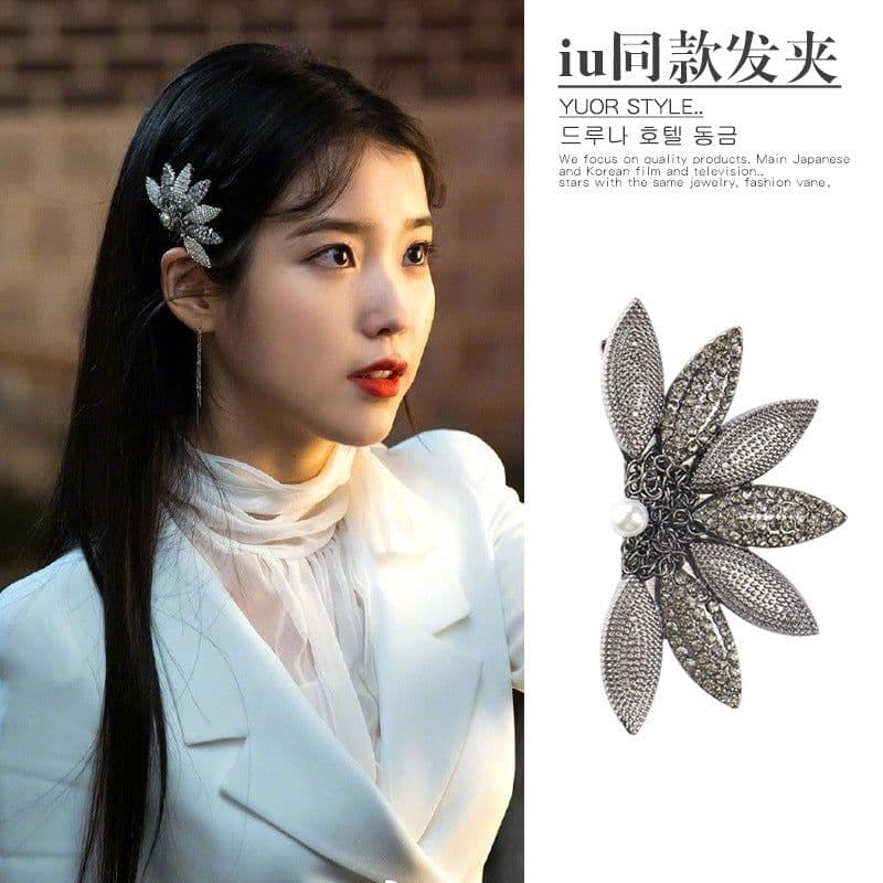 image-iu Deluna Hotel The same paragraph Deluna Hair Accessories Hairpin Hairpin Hairpin Hairpin Hairpin Hairpin Tassel Earrings Silver Needle