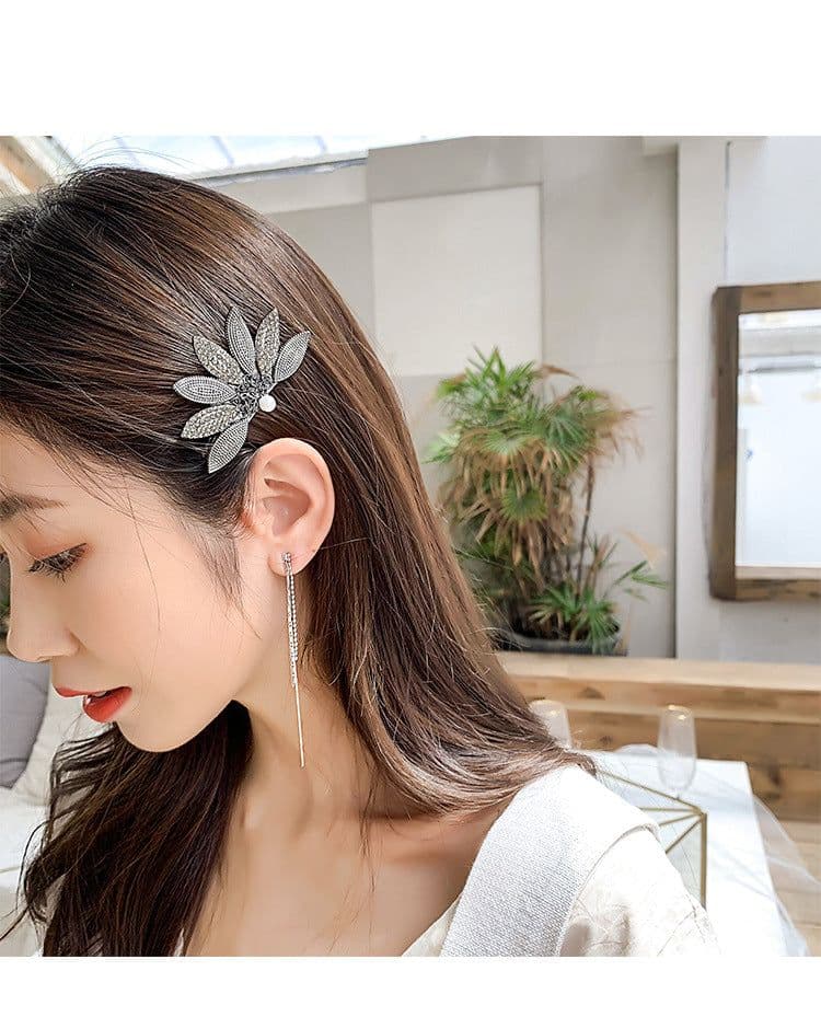 image-iu Deluna Hotel The same paragraph Deluna Hair Accessories Hairpin Hairpin Hairpin Hairpin Hairpin Hairpin Tassel Earrings Silver Needle