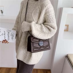 image-Hong Kong style retro small square bag female 2020 new texture western style chain bag Korean fashion all-match single shoulder messenger bag