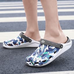 image-2021 new summer hole shoes men's beach Baotou sandals non-slip outdoor couple Korean tide sandals and slippers men's wholesale
