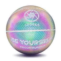 image-Holographic Flash Luminous Reflective Basketball No. 7 Laser Fluorescence No. 7 Adult Basketball Manufacturer Cross-border Customized Logo