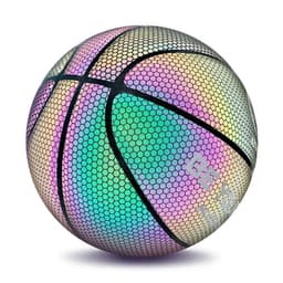 image-Holographic Flash Luminous Reflective Basketball No. 7 Laser Fluorescence No. 7 Adult Basketball Manufacturer Cross-border Customized Logo
