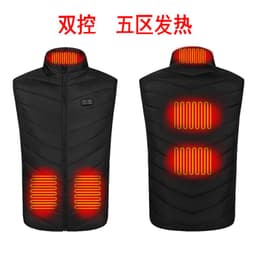 image-Dual-control 5-981 Zone 9 Smart heating vest heating clothing vest for men and women heating cotton vest jacket