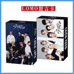image-Treasure 30 boxed BTS LOMO cards NCT ENHYPEN IU TXT EXO greeting cards