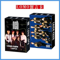 image-Treasure 30 boxed BTS LOMO cards NCT ENHYPEN IU TXT EXO greeting cards