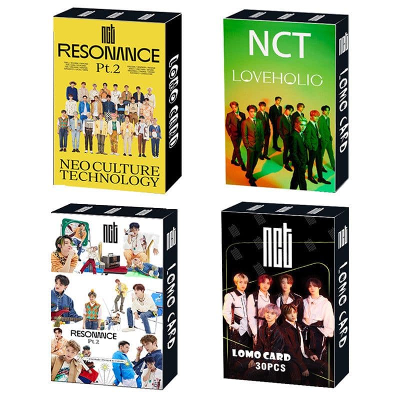 image-Treasure 30 boxed BTS LOMO cards NCT ENHYPEN IU TXT EXO greeting cards