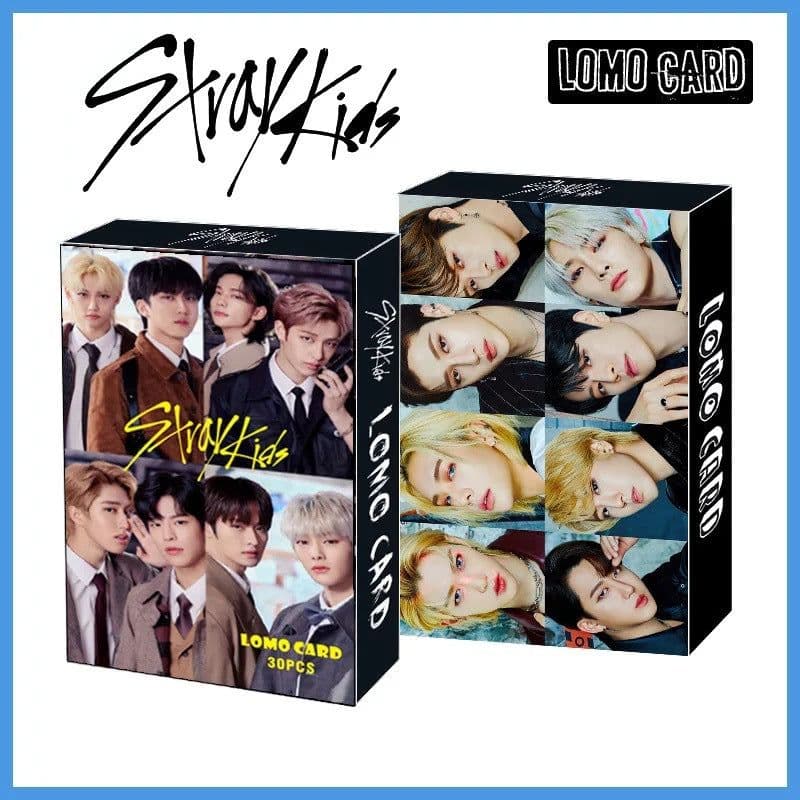 image-Treasure 30 boxed BTS LOMO cards NCT ENHYPEN IU TXT EXO greeting cards