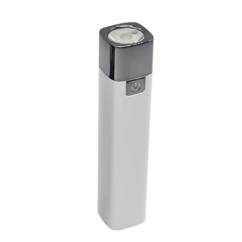 image-New XPE strong light flashlight USB charging with power bank function outdoor portable long-range plastic small flashlight
