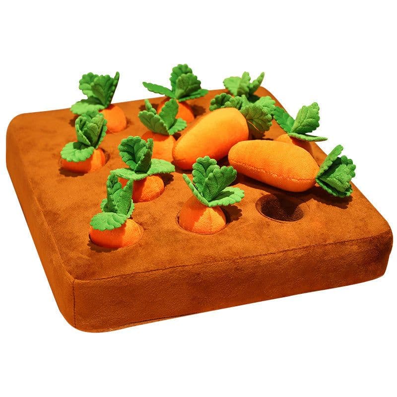 image-Spot cross-border creative radish plucking plush toys, net celebrity pet dolls, children's parent-child interaction small vegetable plot wholesale