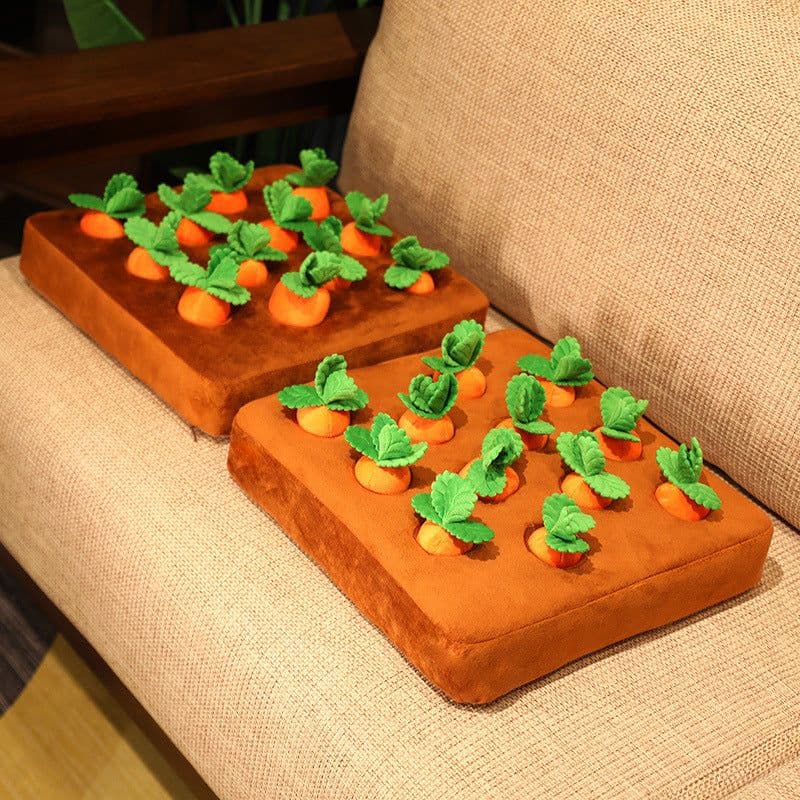 image-Spot cross-border creative radish plucking plush toys, net celebrity pet dolls, children's parent-child interaction small vegetable plot wholesale