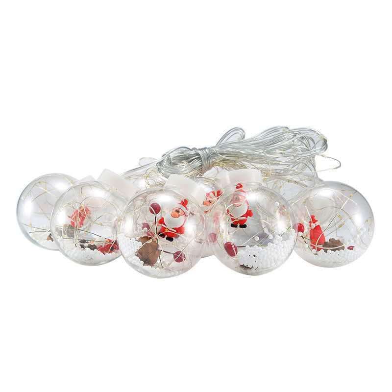 image-LED curtain lights Santa Claus snowman wishing ball Christmas day shop window dress up Christmas tree decoration lights