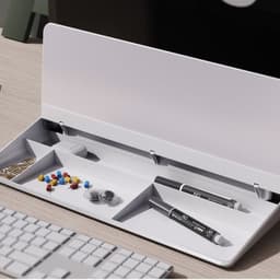 image-Desktop keyboard mini whiteboard writing board tempered glass blackboard business office erasable note board