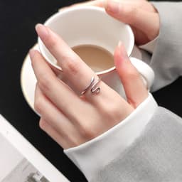 image-Smart snake ring open ring female Japanese and Korean temperament simple fashion ring Korean personality snake ring female