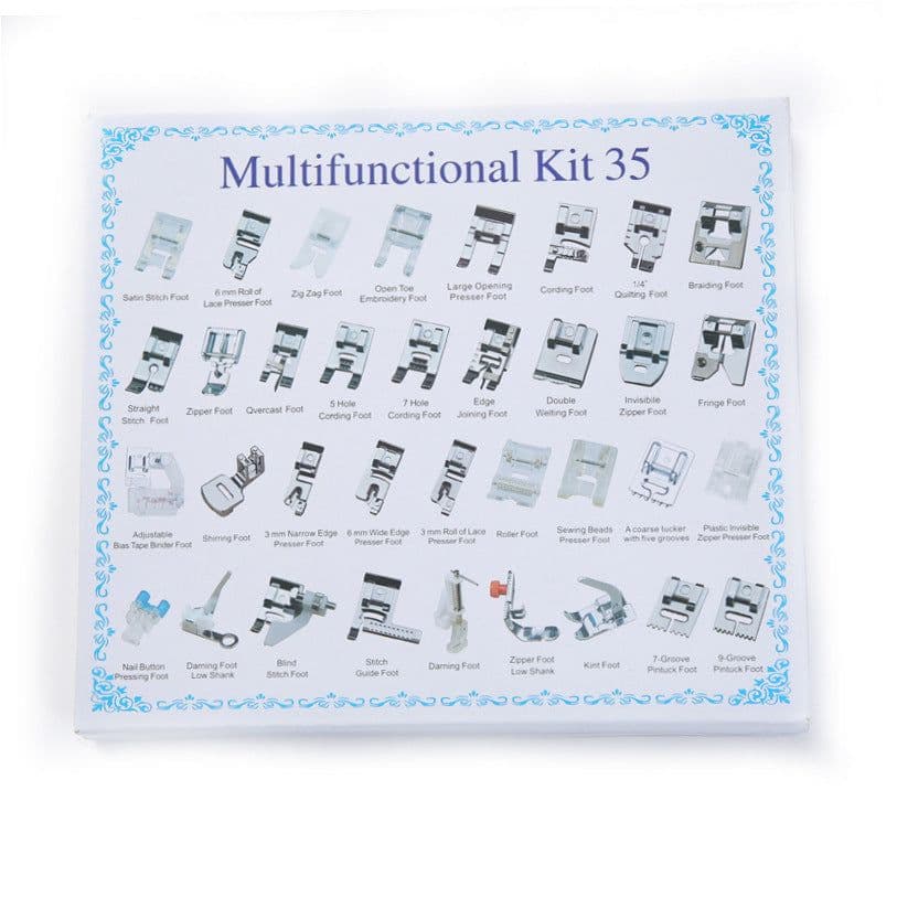 image-Household multifunctional sewing accessories 32 pieces 42 pieces 48 pieces 52 pieces 62 pieces 72 presser foot set sewing machine presser foot