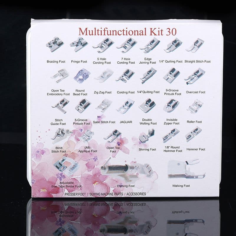 image-Household multifunctional sewing accessories 32 pieces 42 pieces 48 pieces 52 pieces 62 pieces 72 presser foot set sewing machine presser foot