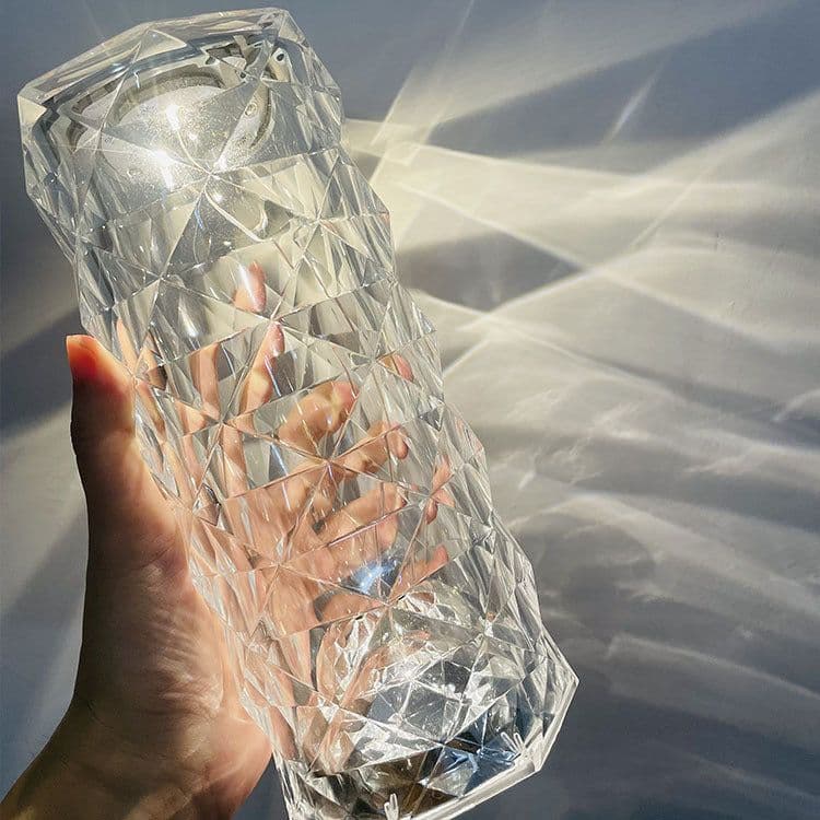 image-Source factory ins Spain rose crystal table lamp bedroom touch vibrato romantic petal diamond atmosphere lamp