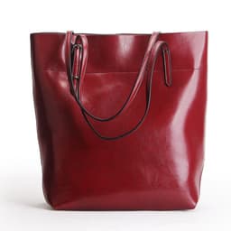 image-Factory direct sales 2020 new leather handbags fashion oil wax cowhide big bag portable single shoulder bag one drop shipping
