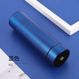 image-B41 temperature-sensing smart cup 304 stainless steel vacuum flask three-color display temperature 500mls fashion gift water cup
