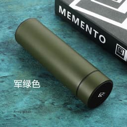 image-B41 temperature-sensing smart cup 304 stainless steel vacuum flask three-color display temperature 500mls fashion gift water cup