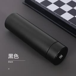 image-B41 temperature-sensing smart cup 304 stainless steel vacuum flask three-color display temperature 500mls fashion gift water cup