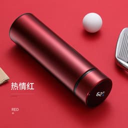 image-B41 temperature-sensing smart cup 304 stainless steel vacuum flask three-color display temperature 500mls fashion gift water cup