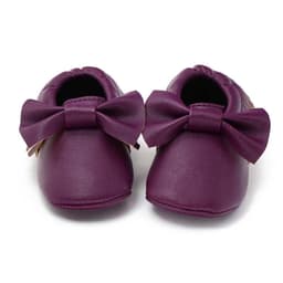 image-Same style for Xiaoqi! Bowknot PU texture handmade soft bottom tassel toddler shoes baby shoes original single spring and autumn